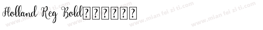 Holland Reg Bold字体转换